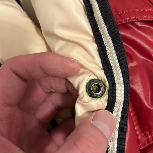 Moncler Red Down Jacket - Picture 10 of 11